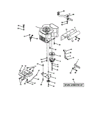 Engine parts for Craftsman Front-Engine Lawn Tractor 917273223 from AppliancePartsPros.com