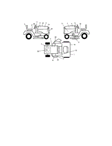 Decals parts for Craftsman Front-Engine Lawn Tractor 917273240 from AppliancePartsPros.com