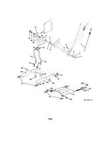 Lift Assembly parts for Craftsman Front-Engine Lawn Tractor 917273240 from AppliancePartsPros.com