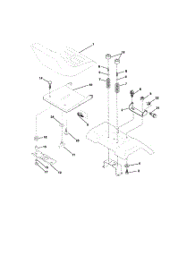 Seat Assembly parts for Craftsman Front-Engine Lawn Tractor 917273241 from AppliancePartsPros.com