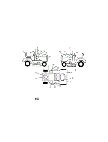 Decals parts for Craftsman Front-Engine Lawn Tractor 917273260 from AppliancePartsPros.com