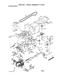 Ground Drive parts for Craftsman Front-Engine Lawn Tractor 917273261 from AppliancePartsPros.com