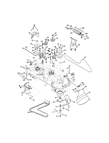 Mower Deck parts for Craftsman Front-Engine Lawn Tractor 917273261 from AppliancePartsPros.com