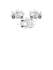 Decals parts for Craftsman Front-Engine Lawn Tractor 917273280 from AppliancePartsPros.com
