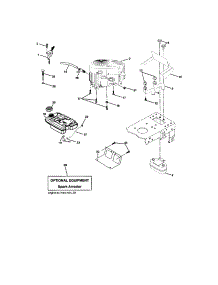 Engine parts for Craftsman Front-Engine Lawn Tractor 917273281 from AppliancePartsPros.com
