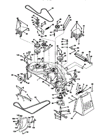 Mower Deck parts for Craftsman Front-Engine Lawn Tractor 917273320 from AppliancePartsPros.com
