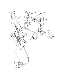 Steering Assembly parts for Craftsman Front-Engine Lawn Tractor 917273321 from AppliancePartsPros.com