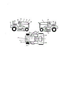 Decals parts for Craftsman Front-Engine Lawn Tractor 917273322 from AppliancePartsPros.com
