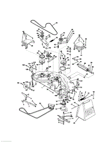 Mower Deck parts for Craftsman Front-Engine Lawn Tractor 917273322 from AppliancePartsPros.com