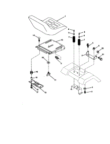 Seat Assembly parts for Craftsman Front-Engine Lawn Tractor 917273371 from AppliancePartsPros.com