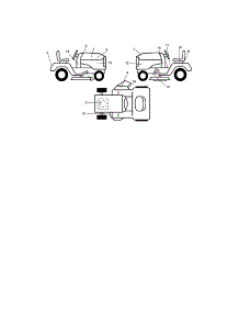 Decals parts for Craftsman Front-Engine Lawn Tractor 917273373 from AppliancePartsPros.com