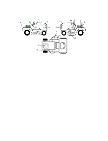 Decals parts for Craftsman Front-Engine Lawn Tractor 917273374 from AppliancePartsPros.com