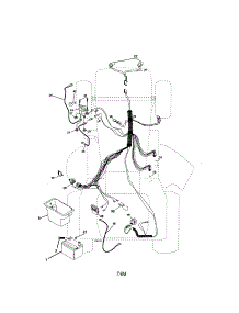Electrical parts for Craftsman Front-Engine Lawn Tractor 917273383 from AppliancePartsPros.com