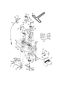 Mower Deck parts for Craftsman Front-Engine Lawn Tractor 917273383 from AppliancePartsPros.com