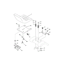Seat Assembly parts for Craftsman Front-Engine Lawn Tractor 917273390 from AppliancePartsPros.com