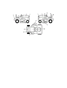 Decals parts for Craftsman Front-Engine Lawn Tractor 917273390 from AppliancePartsPros.com