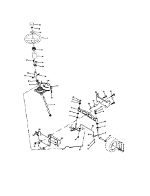 Steering parts for Craftsman Front-Engine Lawn Tractor 917273391 from AppliancePartsPros.com