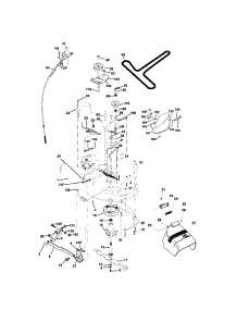 Mower Deck parts for Craftsman Front-Engine Lawn Tractor 917273392 from AppliancePartsPros.com