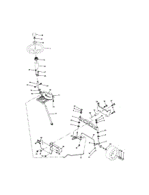 Steering Assembly parts for Craftsman Front-Engine Lawn Tractor 917273395 from AppliancePartsPros.com