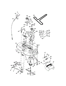 Mower Deck parts for Craftsman Front-Engine Lawn Tractor 917273396 from AppliancePartsPros.com