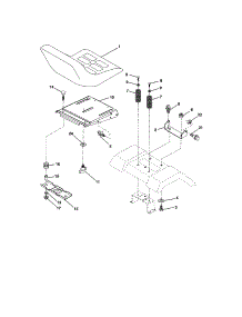 Seat Assembly parts for Craftsman Front-Engine Lawn Tractor 917273397 from AppliancePartsPros.com