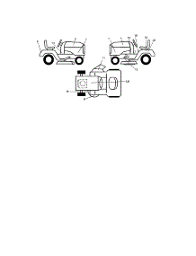 Decals parts for Craftsman Front-Engine Lawn Tractor 917273399 from AppliancePartsPros.com