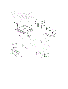 Seat Assembly parts for Craftsman Front-Engine Lawn Tractor 917273401 from AppliancePartsPros.com
