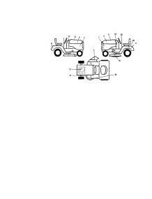 Decals parts for Craftsman Front-Engine Lawn Tractor 917273402 from AppliancePartsPros.com