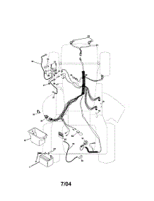 Electrical parts for Craftsman Front-Engine Lawn Tractor 917273404 from AppliancePartsPros.com