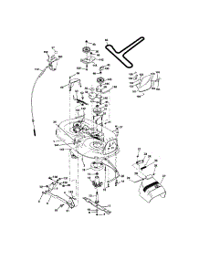 Mower Deck parts for Craftsman Front-Engine Lawn Tractor 917273404 from AppliancePartsPros.com