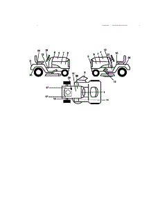 Decals parts for Craftsman Front-Engine Lawn Tractor 917273420 from AppliancePartsPros.com