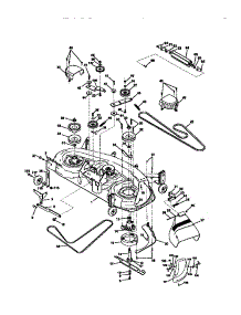 Mower Deck parts for Craftsman Front-Engine Lawn Tractor 917273420 from AppliancePartsPros.com