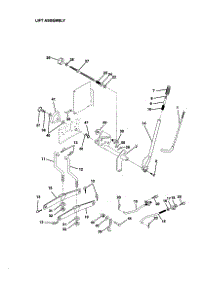 Lift Assembly parts for Craftsman Front-Engine Lawn Tractor 917273421 from AppliancePartsPros.com