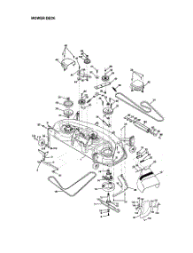 Mower Deck parts for Craftsman Front-Engine Lawn Tractor 917273421 from AppliancePartsPros.com