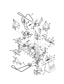Mower Deck parts for Craftsman Front-Engine Lawn Tractor 9172734401 from AppliancePartsPros.com