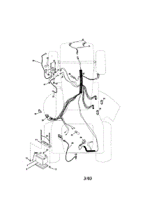 Electrical parts for Craftsman Front-Engine Lawn Tractor 917273451 from AppliancePartsPros.com