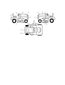 Decals parts for Craftsman Front-Engine Lawn Tractor 917273451 from AppliancePartsPros.com