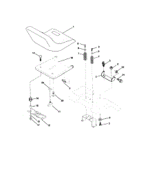 Seat Assembly parts for Craftsman Front-Engine Lawn Tractor 917273461 from AppliancePartsPros.com