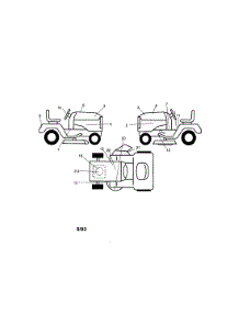 Decals parts for Craftsman Front-Engine Lawn Tractor 917273470 from AppliancePartsPros.com