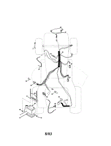 Electrical parts for Craftsman Front-Engine Lawn Tractor 917273471 from AppliancePartsPros.com