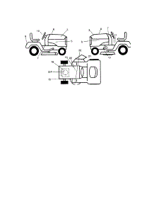 Decals parts for Craftsman Front-Engine Lawn Tractor 917273471 from AppliancePartsPros.com