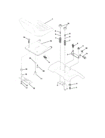 Seat Assembly parts for Craftsman Front-Engine Lawn Tractor 917273480 from AppliancePartsPros.com