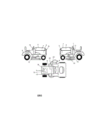Decals parts for Craftsman Front-Engine Lawn Tractor 917273480 from AppliancePartsPros.com