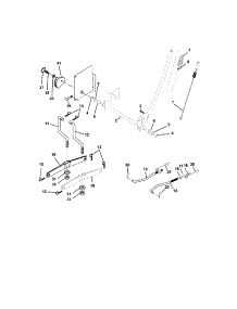 Lift Assembly parts for Craftsman Front-Engine Lawn Tractor 917273480 from AppliancePartsPros.com