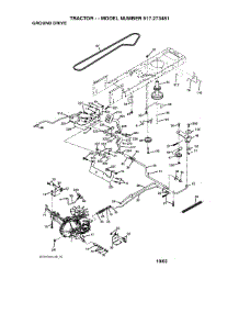 Ground Drive parts for Craftsman Front-Engine Lawn Tractor 917273481 from AppliancePartsPros.com