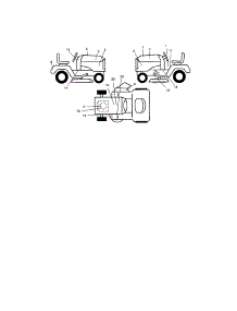 Decals parts for Craftsman Front-Engine Lawn Tractor 917273481 from AppliancePartsPros.com