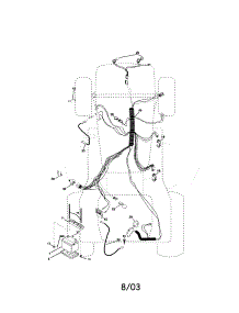 Electrical parts for Craftsman Front-Engine Lawn Tractor 917273482 from AppliancePartsPros.com