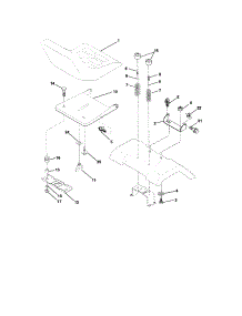 Seat Assembly parts for Craftsman Front-Engine Lawn Tractor 917273482 from AppliancePartsPros.com