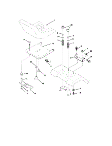 Seat Assembly parts for Craftsman Front-Engine Lawn Tractor 917273490 from AppliancePartsPros.com