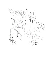 Seat Assembly parts for Craftsman Front-Engine Lawn Tractor 917273491 from AppliancePartsPros.com
